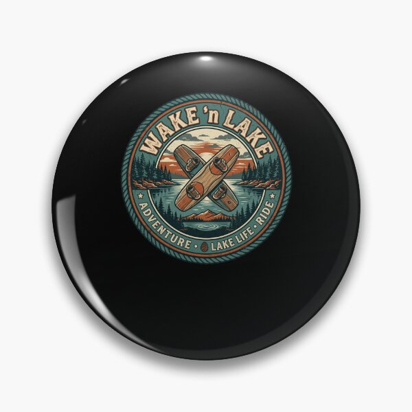 Item preview, WAKE 'n LAKE Adventure Lake Life Ride Wakeboarding designed and sold by snowry.