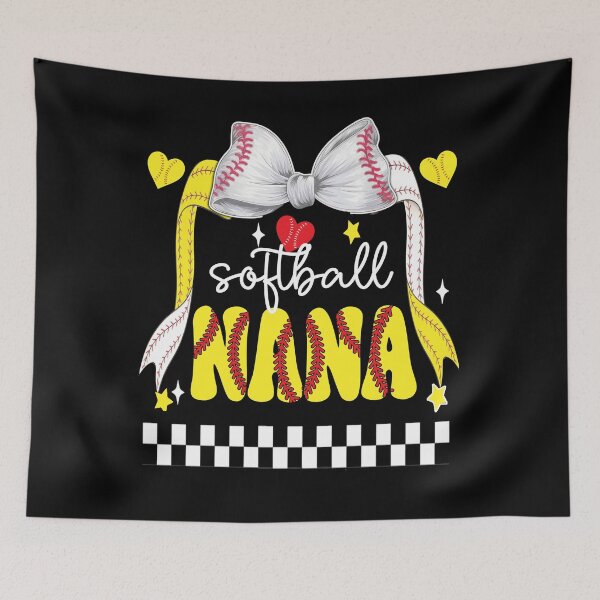Item preview, Cute Softball Nana Bow Design designed and sold by LarryMBrown.