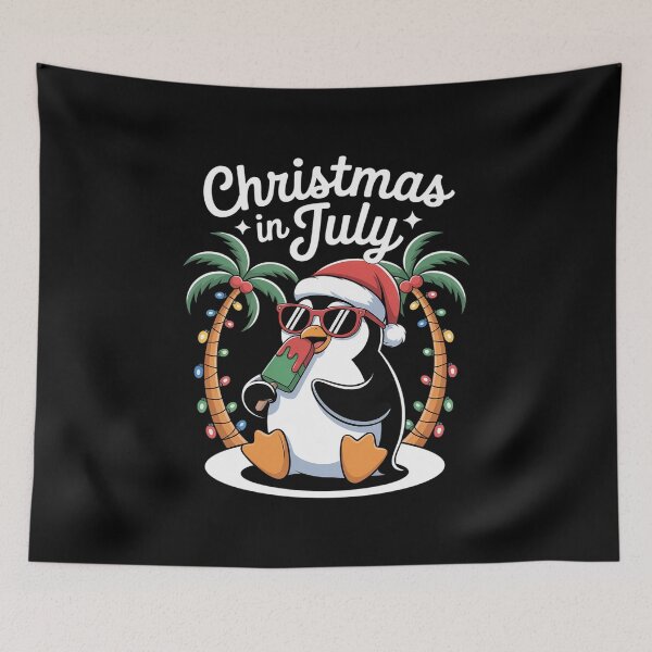 Item preview, Christmas in July Penguin Tropical Fun designed and sold by fferomananul.