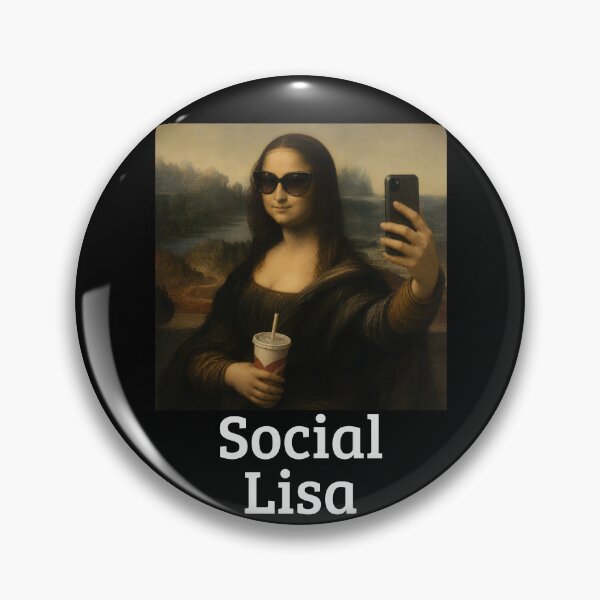 Artikelvorschau, Soziale Lisa Leonardo Da Vinci Lustige Influencer Mona Lisa Gear entworfen und verkauft von DynamicDesign.
