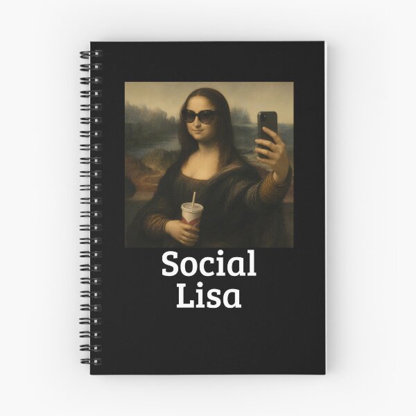 Artikelvorschau, Soziale Lisa Leonardo Da Vinci Lustige Influencer Mona Lisa Gear entworfen und verkauft von DynamicDesign.