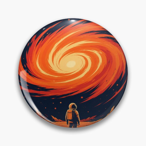 Item preview, Astronaut Watching Cosmic Spiral Galaxy designed and sold by Creative_Canvas.