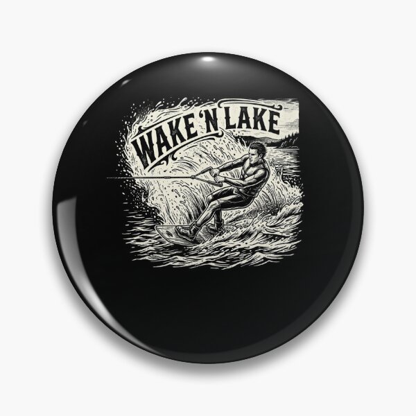 Item preview, WAKE 'N LAKE Wakeboarding Water Sports Fun designed and sold by snowry.