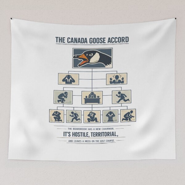Item preview, Canada Goose Corporate Chaos Hierarchy Satire designed and sold by WildlifeInc.