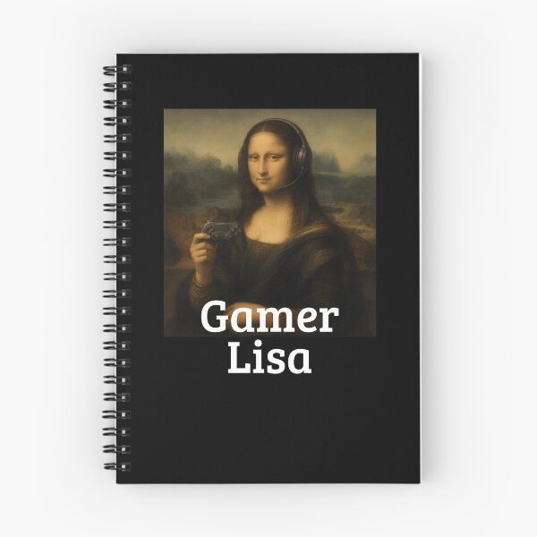 Item preview, Gamer Lisa Leonardo Da Vinci Funny Video Game Mona Lisa Gear designed and sold by DynamicDesign.