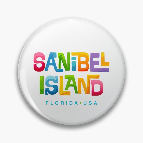 Item preview, Sanibel Island Florida Mid-Century Typographic Design designed and sold by Futurebeachbum.