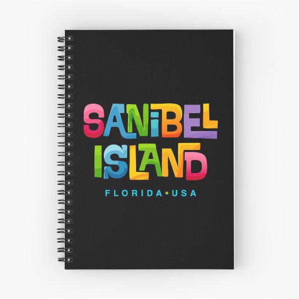 Item preview, Sanibel Island Florida Mid-Century Typographic Design designed and sold by Futurebeachbum.