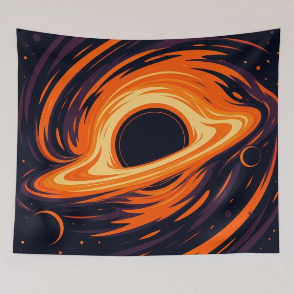 Item preview, Fiery Black Hole Cosmic Vortex designed and sold by Creative_Canvas.