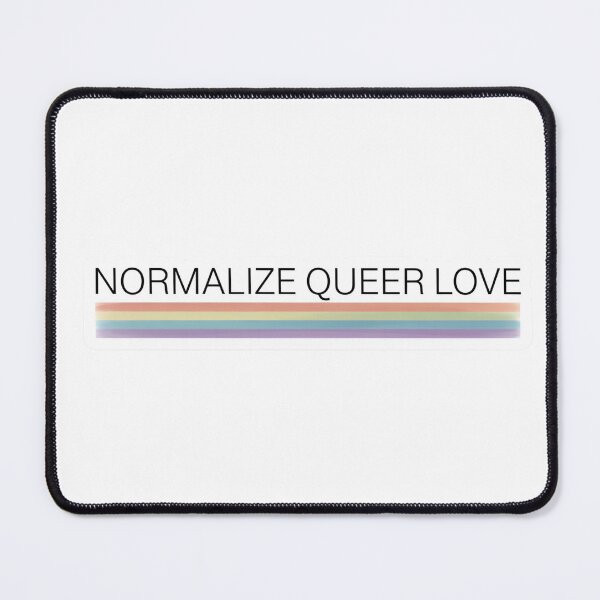 Item preview, Normalize Queer Love Shirt, LGBTQ Pride Minimalist Design, Queer Rights Rainbow Statement Tee designed and sold by Pride_Prints.