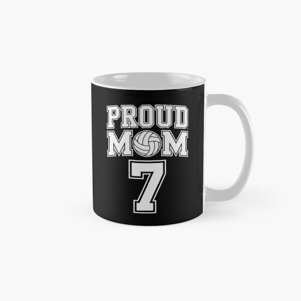 Item preview, Custom Proud Volleyball Mom Number 7  designed and sold by fferomananul.
