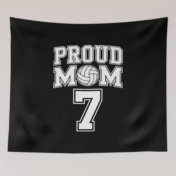 Item preview, Custom Proud Volleyball Mom Number 7  designed and sold by fferomananul.