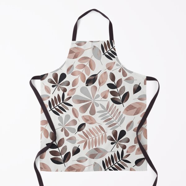 Artikelvorschau, Stoff mit botanischem Blättermuster, Baumwollstoff im Boho-Stil, Nähstoff in neutralen Tönen entworfen und verkauft von 555Design.