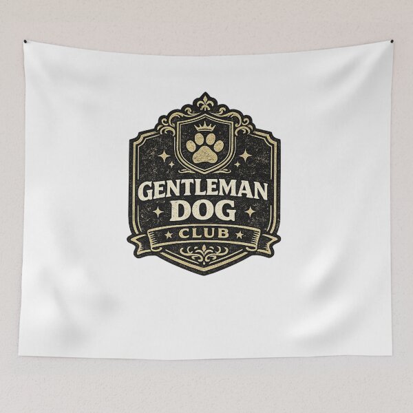 Item preview, Gentleman Dog Club Vintage Luxury Dog Lover Design designed and sold by DailyTrendFinds.