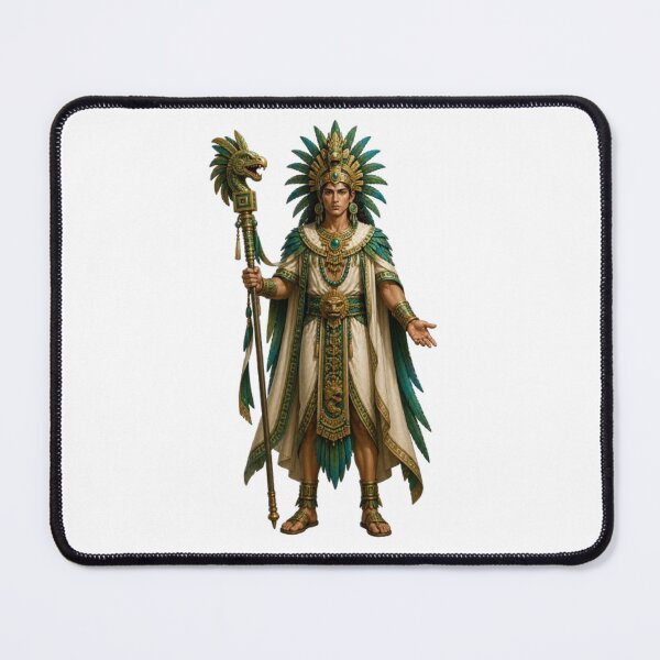 Item preview, Quetzalcoatl Aztec God Feathered Serpent Wind Mythology Design designed and sold by The Dark Files.