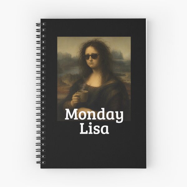 Item preview, Monday Lisa Leonardo Da Vinci Funny Mona Lisa Gear designed and sold by DynamicDesign.