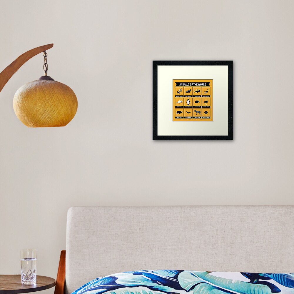 Animals of the World Framed Art Print