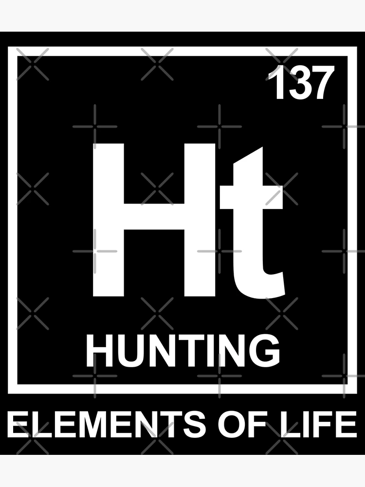 Elements of life: 132 pizza periodic table Sticker by PhrasesTheThird