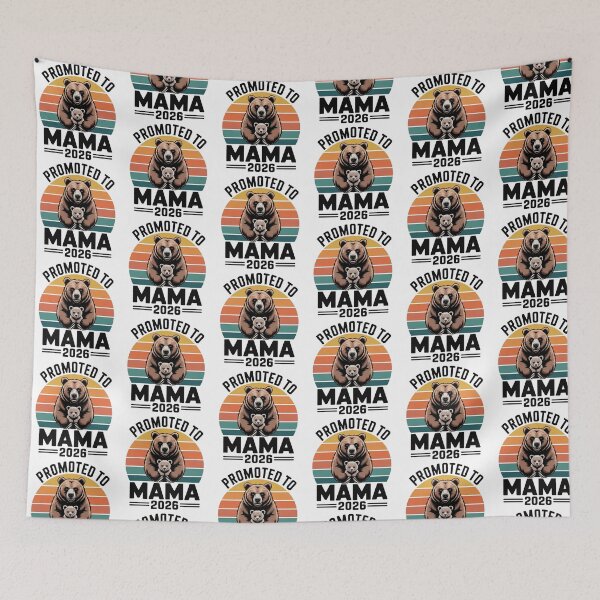 Item preview, Mom To Be 2026 Retro Bear Family Graphic designed and sold by QuiteOrbit.