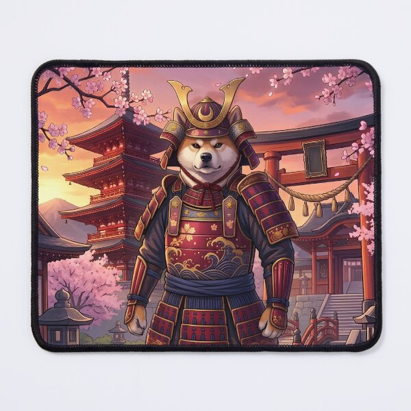 Item preview, The Shiba Shogun's Vigil under the Twilight Sakura designed and sold by VibranPalette.