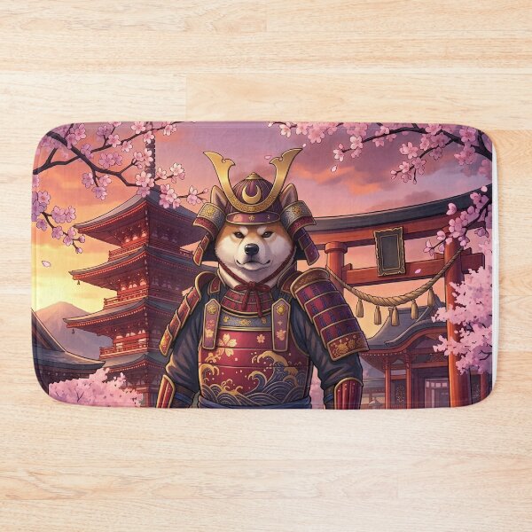 Item preview, The Shiba Shogun's Vigil under the Twilight Sakura designed and sold by VibranPalette.