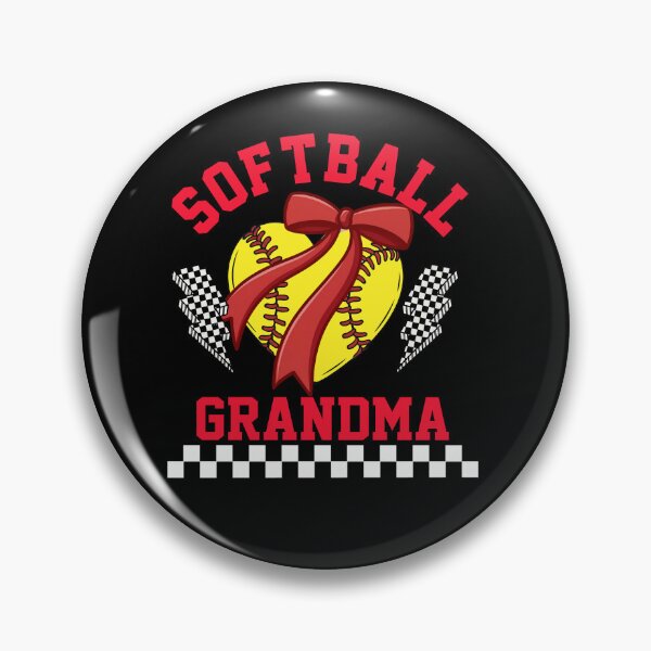 Item preview, Softball Grandma Bow Heart Design designed and sold by LarryMBrown.