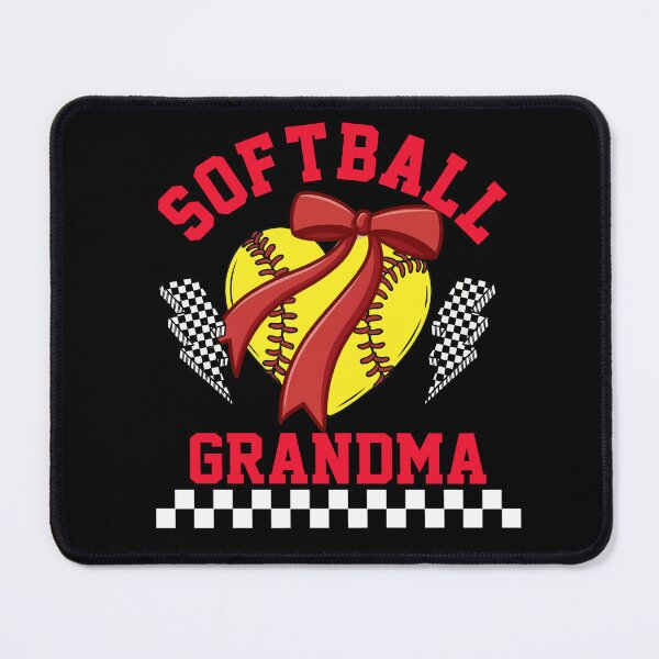 Item preview, Softball Grandma Bow Heart Design designed and sold by LarryMBrown.