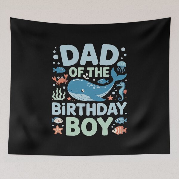 Item preview, Dad of the Birthday Boy Oneder The Sea Bday Ocean designed and sold by fferomananul.