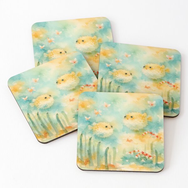 Item preview, Soft Lagoon Drift with Floating Marine Life designed and sold by WildlifeInc.