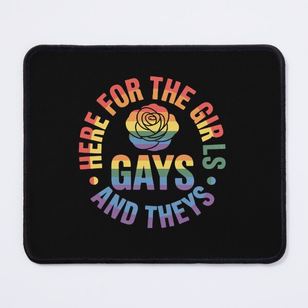 Item preview, Here for the Girls Gays and Theys Queer LGBT Ally Protest designed and sold by fferomananul.
