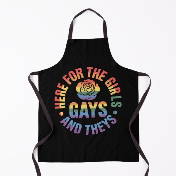 Item preview, Here for the Girls Gays and Theys Queer LGBT Ally Protest designed and sold by fferomananul.