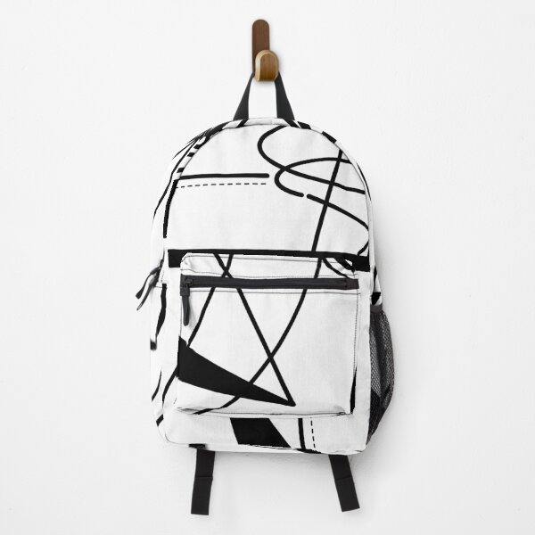 Item preview, Chaotic Orbit – Minimal Black and White Abstract Line Art designed and sold by Moon-Petal.