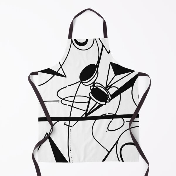Item preview, Chaotic Orbit – Minimal Black and White Abstract Line Art designed and sold by Moon-Petal.