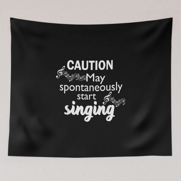 Item preview, Singing Music Lover T Shirt Gift - Caution May Start Singing designed and sold by wardpowerslamon.