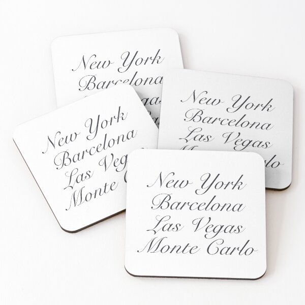 Item preview, 2016 Y2K New York Barcelona Las Vegas Monte Carlo designed and sold by Ang-creations1.