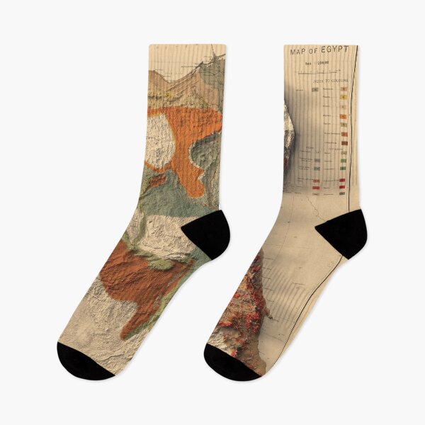 Item preview, 1910 Egypt Relief Map digitally-rendered designed and sold by ThinkAboutMaps.