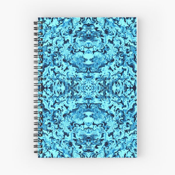 Item preview, Electric Blue Marbled Kaleidoscope Pattern designed and sold by Fantacaroo Designs.
