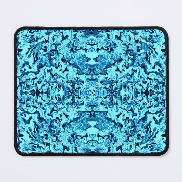 Item preview, Electric Blue Marbled Kaleidoscope Pattern designed and sold by Fantacaroo Designs.