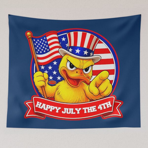 Item preview, QUACKIE D™ Happy July the 4th designed and sold by DrAtomicThunder.