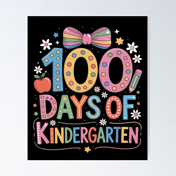 Item preview, 100 Days of Kindergarten Teacher Coquette Bow Girl Women designed and sold by grounabslaninal.