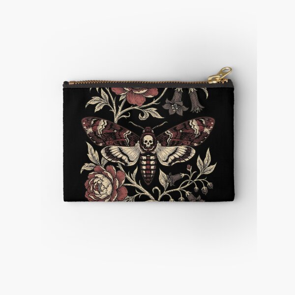 Item preview, Vintage Death Head Moth with Botanical Peonies designed and sold by Lestari Studio.
