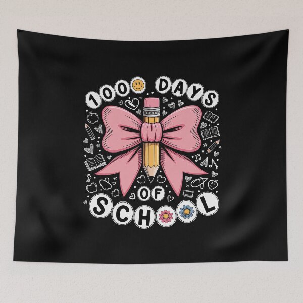 Item preview, 100 Days of School Girls Cute Pencil Coquette Bow designed and sold by grounabslaninal.