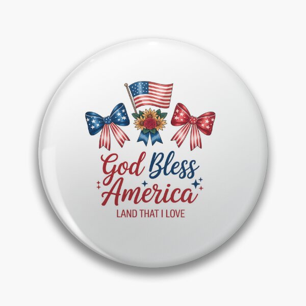 Item preview, God Bless America Land that I Love 4th of July Bow Floral designed and sold by grounabslaninal.
