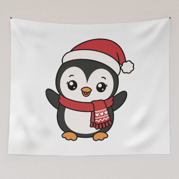 Item preview, Cute Christmas Penguin Kawaii Winter Animal Design designed and sold by GMACgraphicsCo.