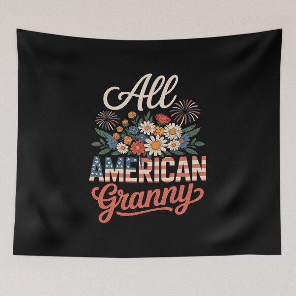 Item preview, Granny Proud 4th Of July American US Flag Women FLower designed and sold by grounabslaninal.