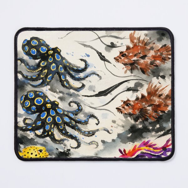 Item preview, Exotic Reef Currents with Ornamental Sea Life designed and sold by WildlifeInc.