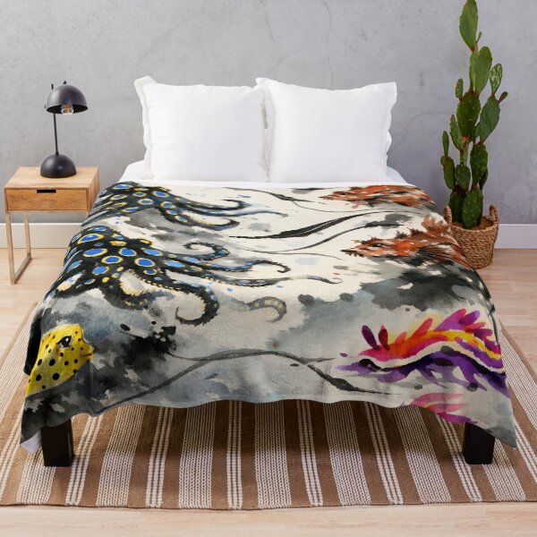 Item preview, Exotic Reef Currents with Ornamental Sea Life designed and sold by WildlifeInc.