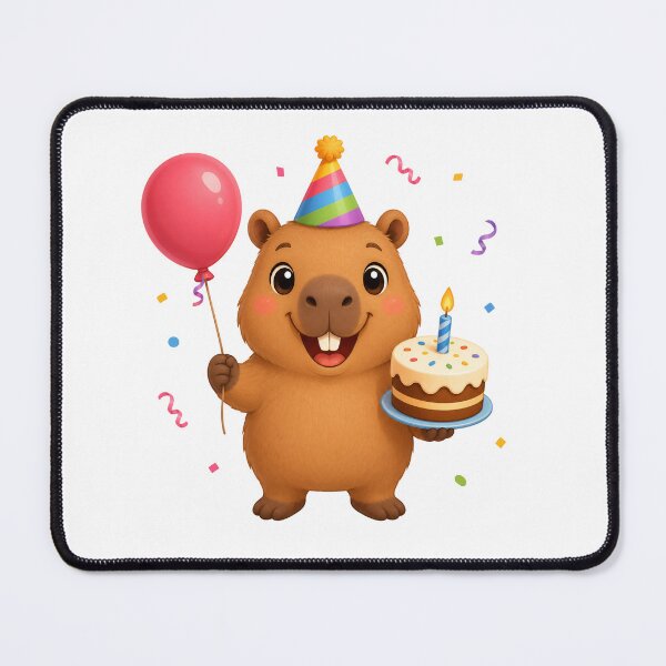 Item preview, Cute Birthday Party Capybara Cartoon designed and sold by LilisCuties.