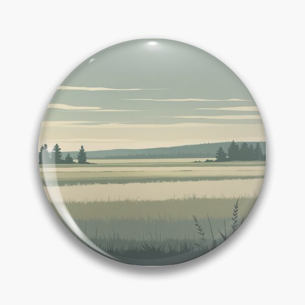 Item preview, Serene Prairie — Canadian Minimalist Art designed and sold by borealminimal.