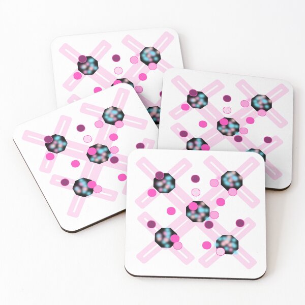 Item preview, Pink Cyber Grid Abstract Sticker designed and sold by Moodoncraft-.