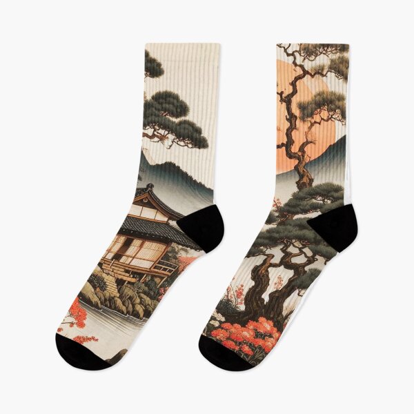 Item preview, Serene Japanese Landscape Design designed and sold by thelivingrp.
